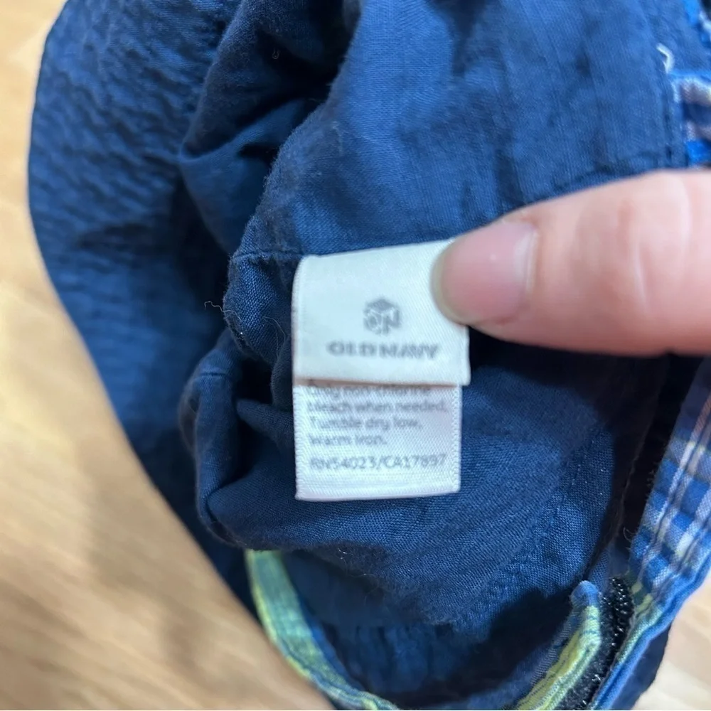 Baby Hat Bundle Blue Green Old Navy Plaid Boys 12-24 mos Kids Baby